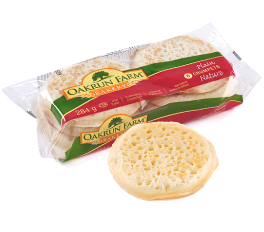 crumpets with packaging